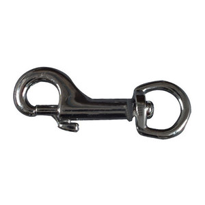 3/8" X 2-3/16" Nickel Plated Round Swivel Eye Bolt Snap