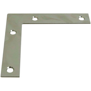 4" Zinc Plated Flat Corner Braces (Pack of 4)