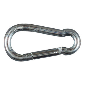 1/2" X 3-15/16" (1/2" Opening) Zinc Plated Interlocking Spring Safety Snap