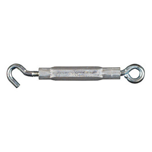 1/4" X 7-1/2" Zinc Plated Hook/Eye Turnbuckle