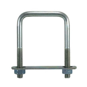 3/8" X 4" X 3" Zinc Plated Square U-Bolt (# 673)