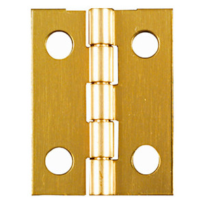 1" X 3/4" Solid Brass Narrow Hinges (Pack of 4)