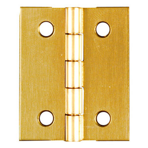 1-1/2" X 1-1/4" Solid Brass Broad Hinges (Pack of 2)