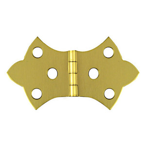 1-11/16" X 3-1/16" Solid Brass Decorative Hinges (Pack of 2)