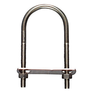 5/16" X 2" X 4-1/2" Stainless Steel U-Bolt w/ Plate & Nuts (# 536SS)