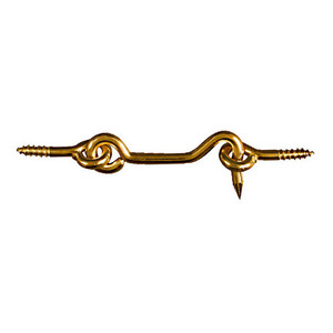 3" Solid Brass Hook & Eye