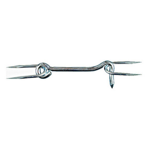 5" Zinc Plated Gate Hook w/ Staples