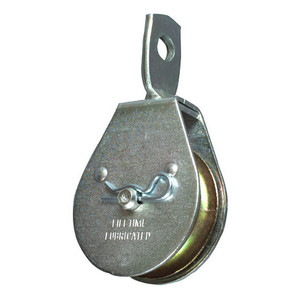 2" Zinc Plated Swivel Single Pulley (480 lb. Capacity)