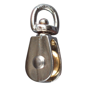 3/4" Nickel Plated Swivel Single Pulley