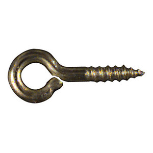 15/16" Solid Brass Screw Eyes (Pack of 7)