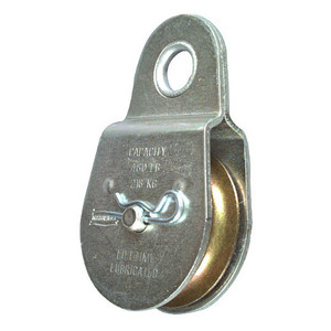 2" Zinc Plated Fixed Single Pulley
