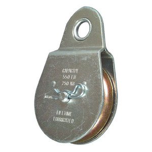 2-1/2" Zinc Plated Fixed Single Pulley
