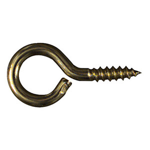 1-3/8" Solid Brass Screw Eyes (Pack of 4)
