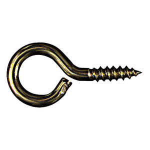 1-5/8" Solid Brass Screw Eyes (Pack of 3)