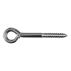 3/8" X 4-1/2" Stainless Steel Lag Screw Eye