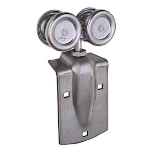 Pair Zinc Plated Rigid Box Rail Hanger w/ Single Door Strap (225 lb. Capacity)