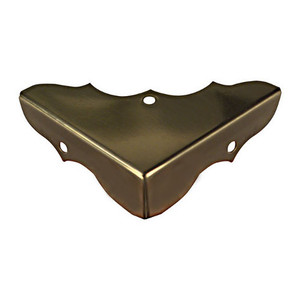 5/8" X 1-3/4" Solid Brass Decorative Corner Braces (Pack of 4)