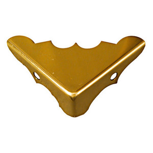 9/16" X 1-1/4" Solid Brass Decorative Corner Braces (Pack of 4)