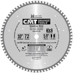 10" X 72 Tooth CMT Stainless Steel Cutting Circular Saw Blade