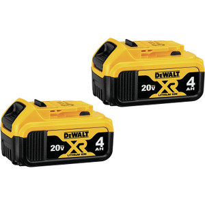 DeWalt 20V 4 Amp XR DeWalt Batteries (2 Pack)