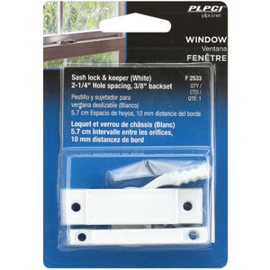 White Slim Line Sash Lock