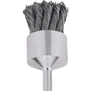 1" Carbon Crimped Knotted End Brush