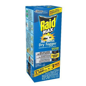 Raid MAX No Mess Dry Fumigator Fogger (Pack of 3)