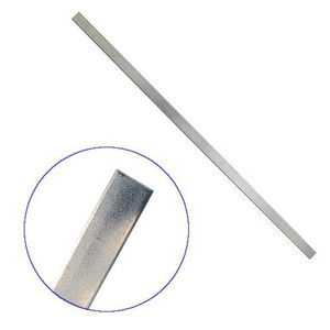 1" X 1/8" X 6' Galvanized Solid Flat Iron