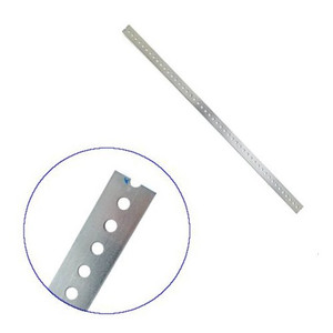 1-3/8" X .074" X 4' Galvanized Slotted Flat Iron