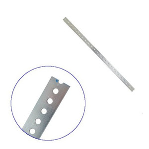 1-3/8" X .074" X 3' Galvanized Slotted Flat Iron