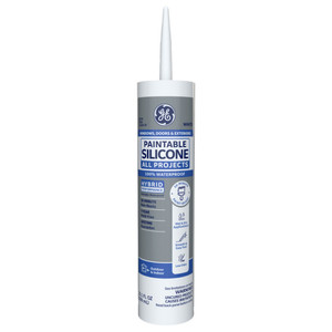 10.1 oz. Cartridge White Silicone Paintable Caulk
