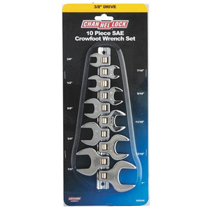 Channellock 3/8" Drive Crowfoot Wrench Set (10 Pieces)