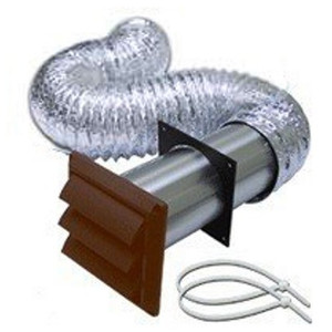 4" X 8' Brown Louver Vent Kit