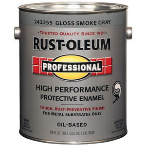 Gallon Rust-Oleum Gloss Smoke Gray High Performance Protective Enamel Paint