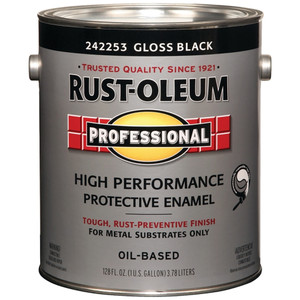 Gallon Rust-Oleum Gloss Black High Performance Protective Enamel Paint
