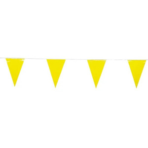 100' Yellow Pennant Flags