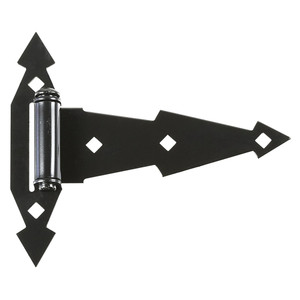 7" Black Ornamental Tee Hinge (Pack of 2)