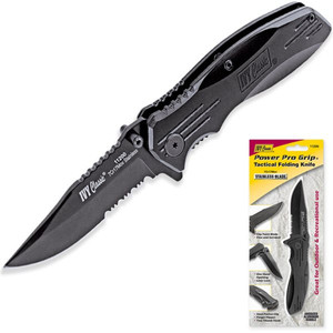Power Pro Grip Tactical Folding Knife w/ Pocket Clip