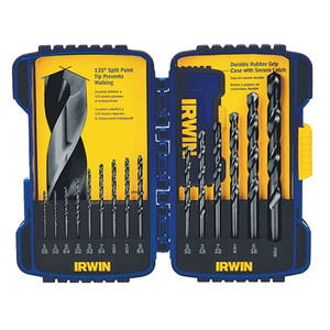 Black Oxide Jobber Length Drill Bit Set w/ Case (15 Piece Set)