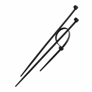 8" UV Resistant Black Nylon Cable Ties (Pack of 1,000)