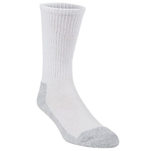 Pair Large White Crew Socks (Pack of 2)