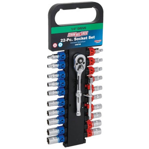 Channellock 1/4" Drive 22 Piece Socket Set SAE and Metric