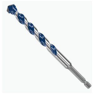1/2" X 6" Bosch BlueGranite Turbo Carbide Hammer Drill Bit - 1/4" Hex Impact Shank