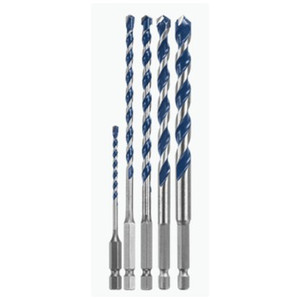 5 pc. Bosch BlueGranite Turbo Carbide Hex Shank Hammer Drill Bit Set (1/8", 3/16", 1/4", 5/16", & 3/8")
