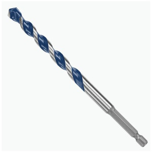 3/8" X 6" Bosch BlueGranite Turbo Carbide Hammer Drill Bit - 1/4" Hex Impact Shank