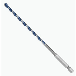 3/16" X 6" Bosch BlueGranite Turbo Carbide Hammer Drill Bit - 1/4" Hex Impact Shank