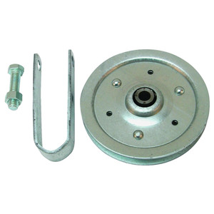 4" Garage Door Pulley With Strap and Axle Bolt