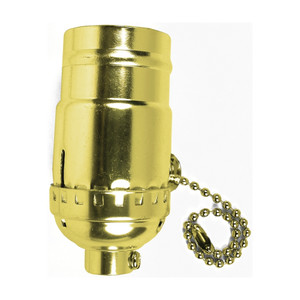 250V Brass Pull Chain Lamp Socket