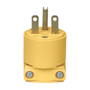 15A 250V 2-Pole NEMA 6-15 Male Plug End