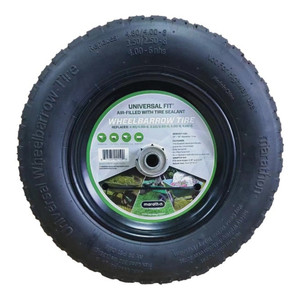 14-1/2" Universal Fit Wheelbarrow Tire With Flat Free Sealant